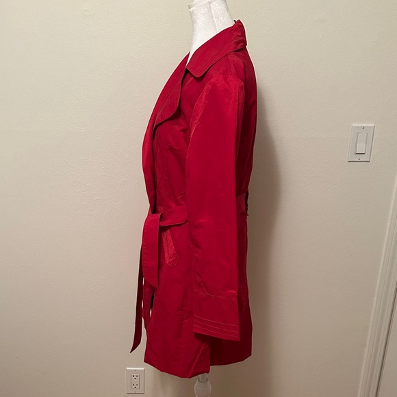 Ambition Red Trench Coat - Picture 5 of 10